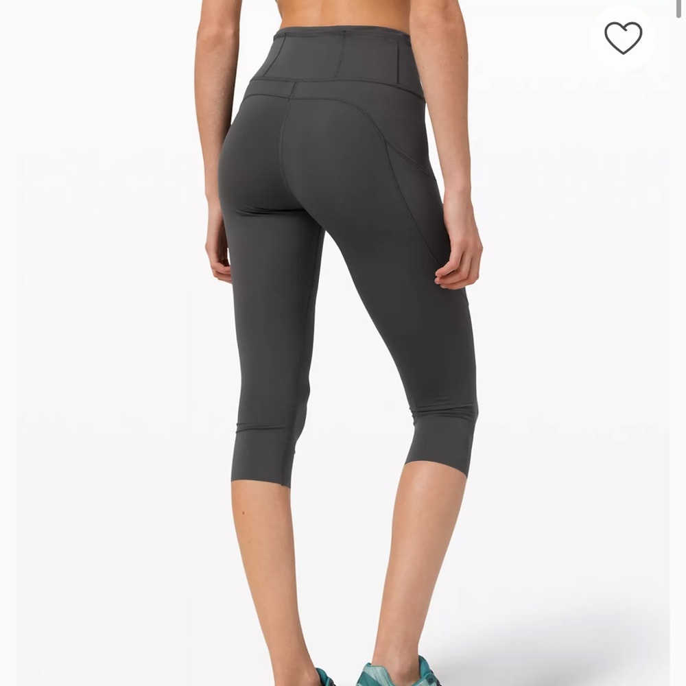 Lululemon Fast Free 7/8 Tight 25” Nulux Size 10 Grey Sage